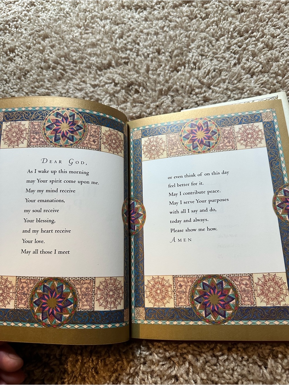 Marianne Williamson Illuminated Prayers - Decorative Cover in Cream & Gold Tones - Picture 8 of 12